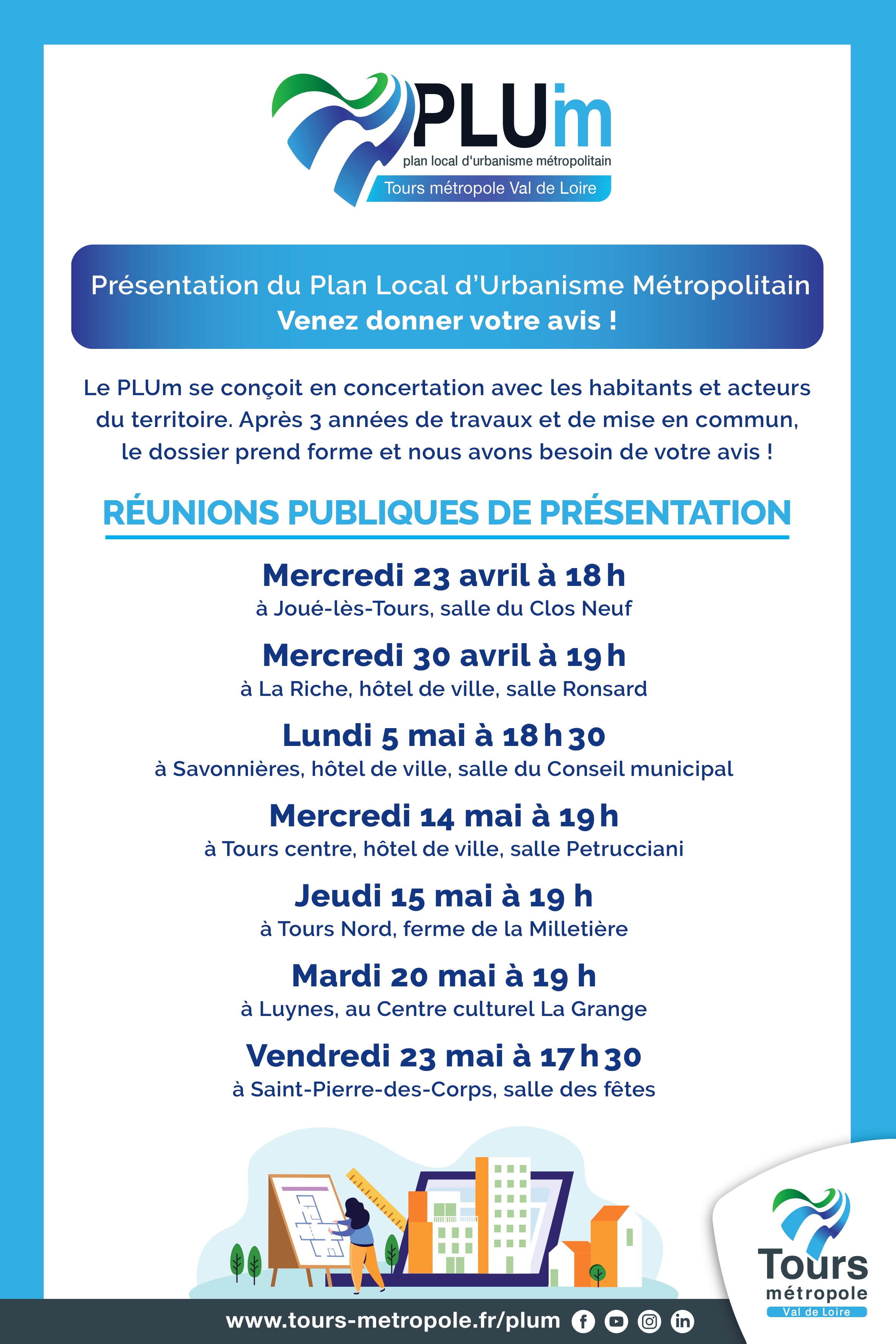 Participez à la concertation sur le PLUm !