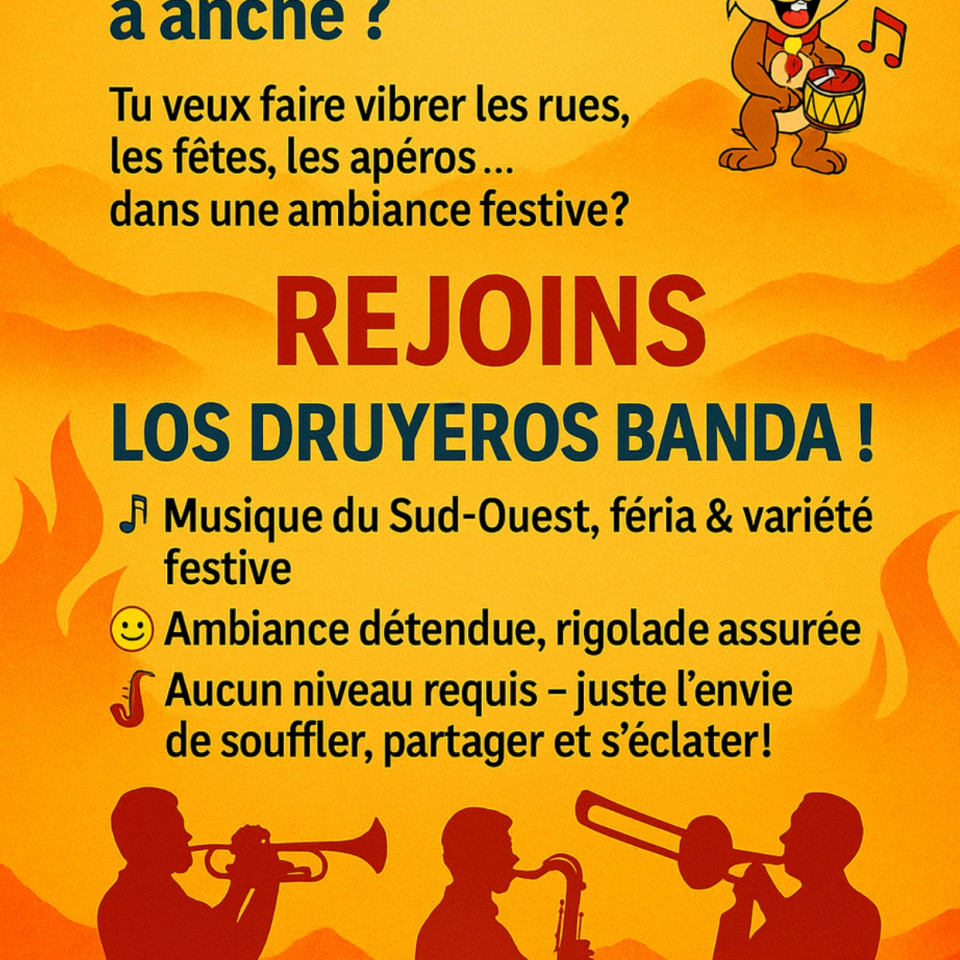 Los Druyeros Banda recherche des musiciens !