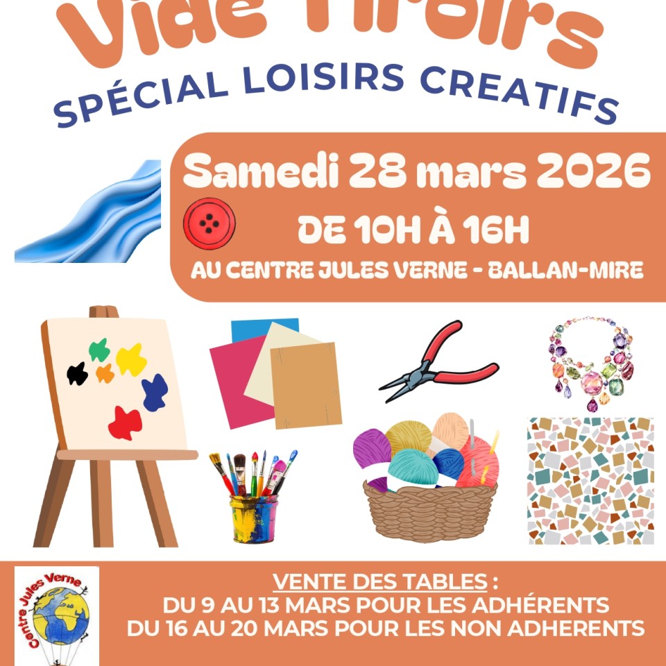 VIDE TIROIRS SPECIAL LOISIRS CREATIFS