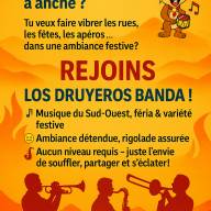 Los Druyeros Banda recherche des musiciens !